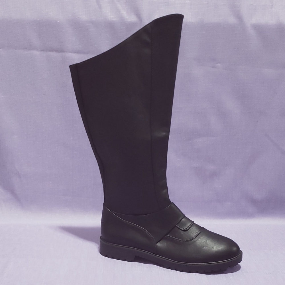 Men's L (12-13) Gotham 100 Black Villain Knee Boot